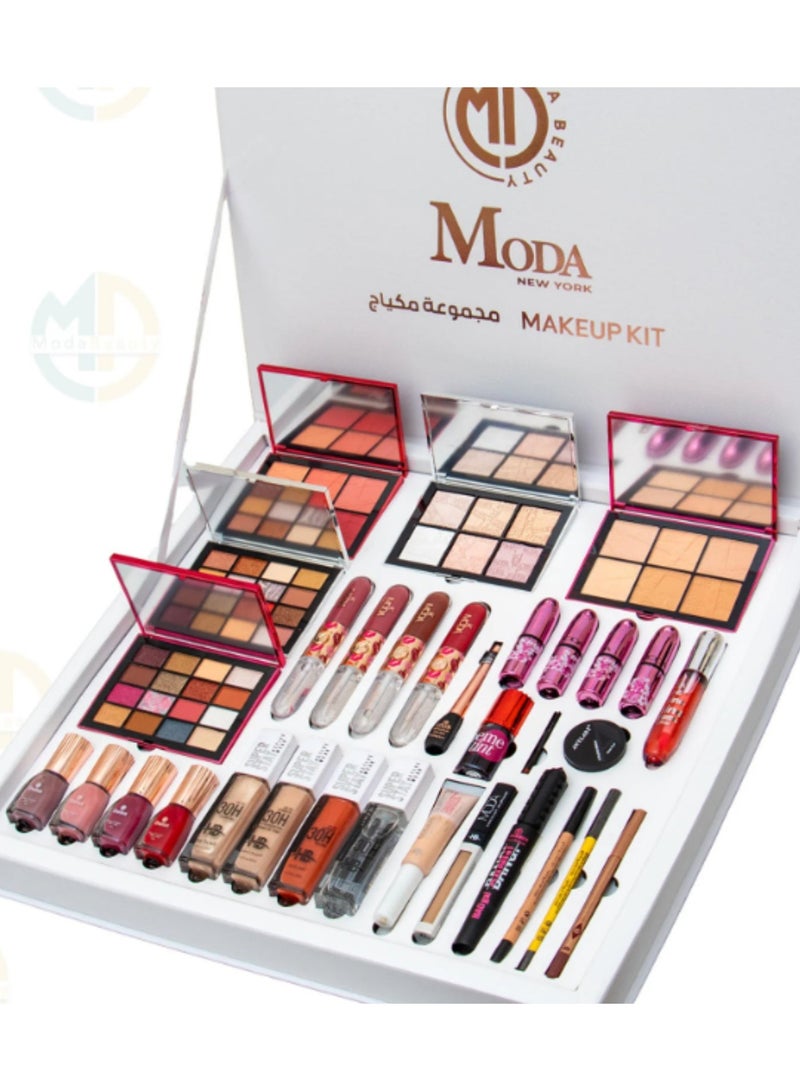 مودا  بوكس رويال الجديد – مجموعة مكياج فاخرة متكاملة | 32 قطعة - Image 1